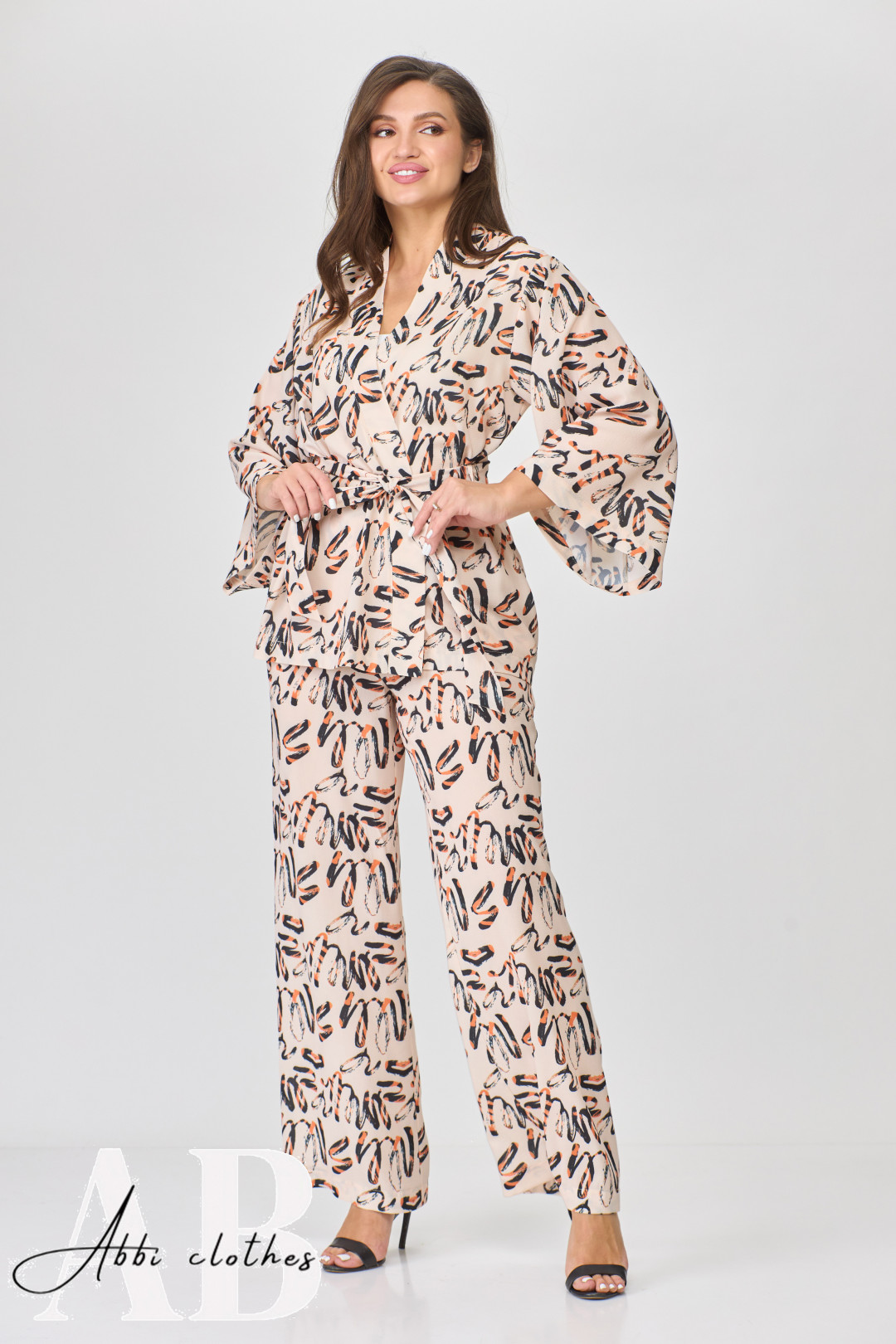Костюм Abbi style 5007 пудра - фото 1